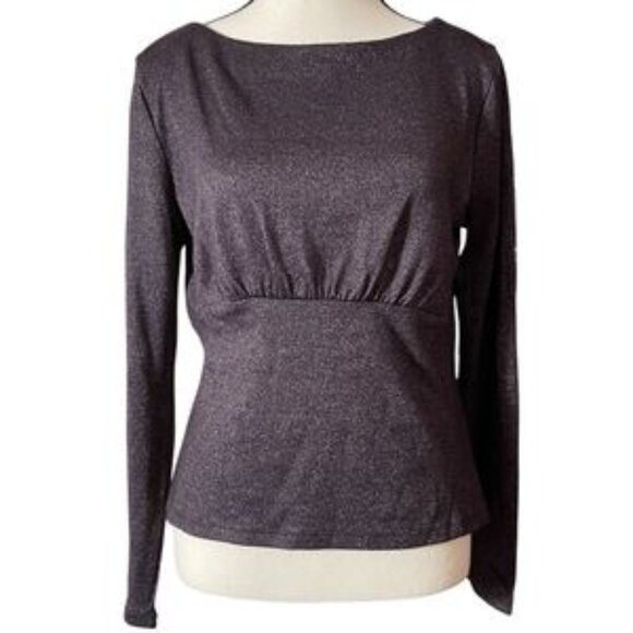 Metallic Keyhole Back Sweater Size XXS - Picture 3 of 4